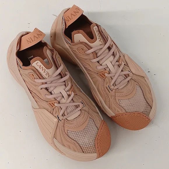 Lanvin Lanvin Flash X Nude Mesh Low-Top Sneakers - EU36/US6 Size US 6 / IT 36 - 2 Thumbnail