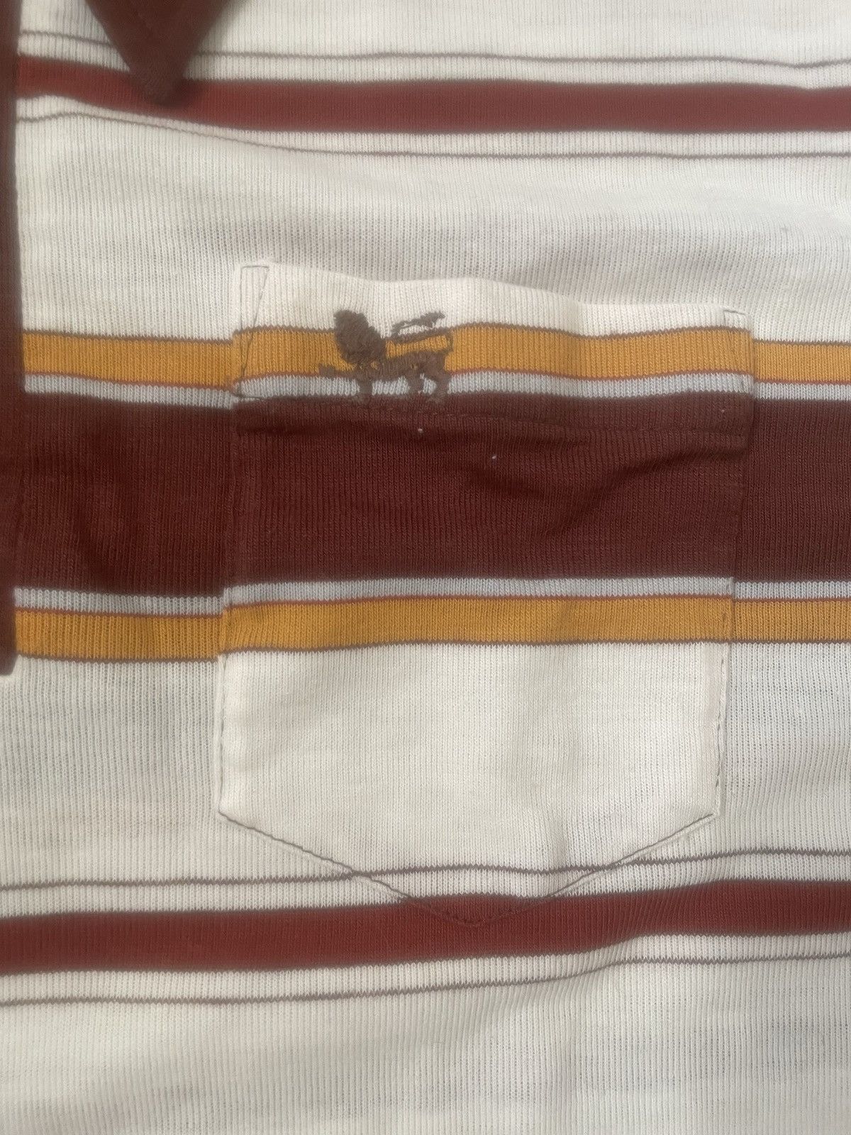 Manhattan Portage × Vintage Thick Stripe High & Dry Manhattan Vintage Made in US Polo XL Size US XL / EU 56 / 4 - 7 Thumbnail