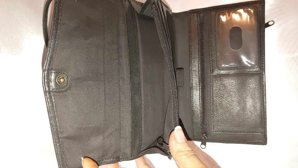 Fossil Fossil 1954 Black Leather Crossbody Wallet Size ONE SIZE - 9 Thumbnail