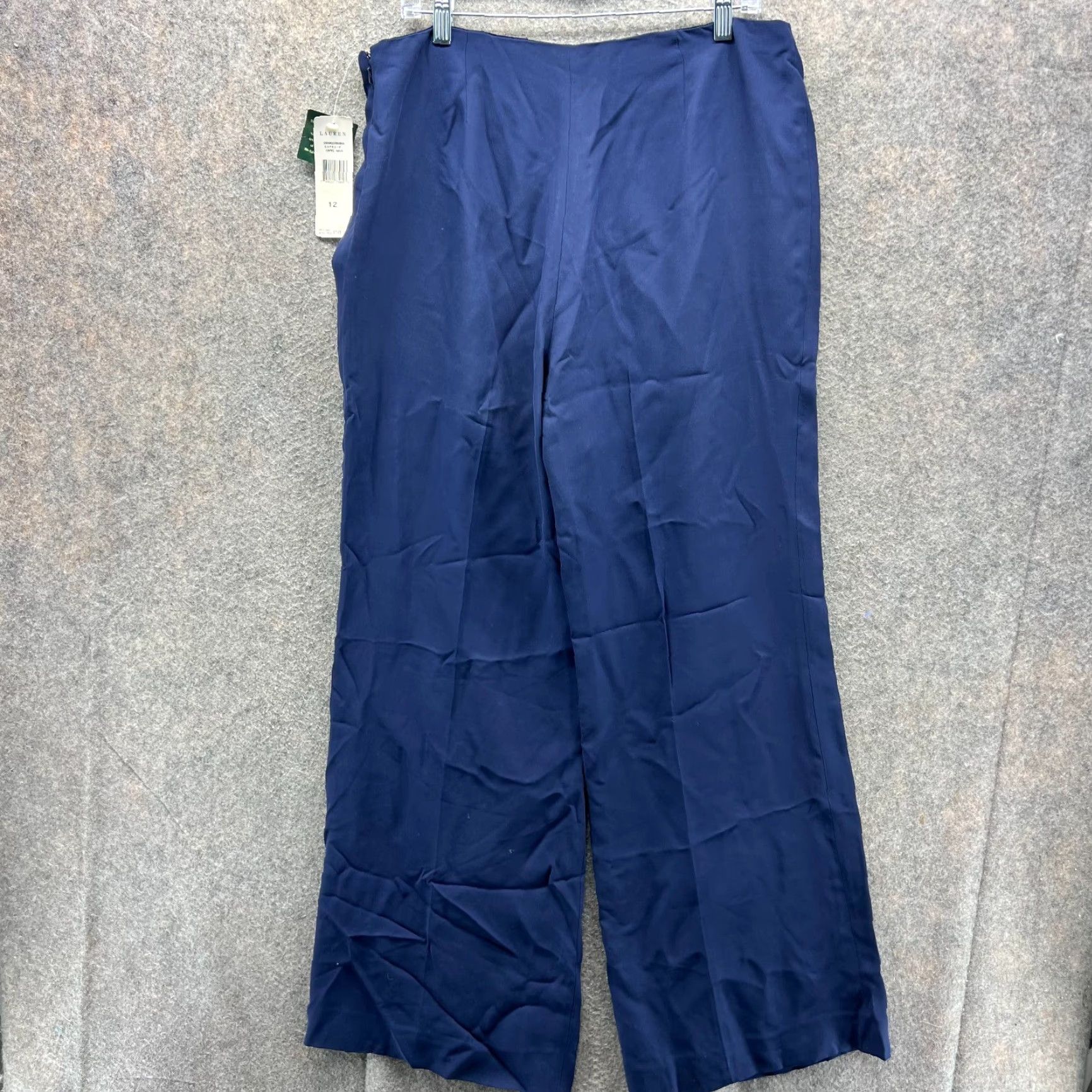 Ralph Lauren VINTAGE? No. Lauren Ralph Lauren Dress Pants Women 12 Blue Chino Pleated Wide Leg Trouser Dress Pants Womens Regular 12 Blue Wide-Leg Size 24" / US 00 / IT 34 - 2 Thumbnail