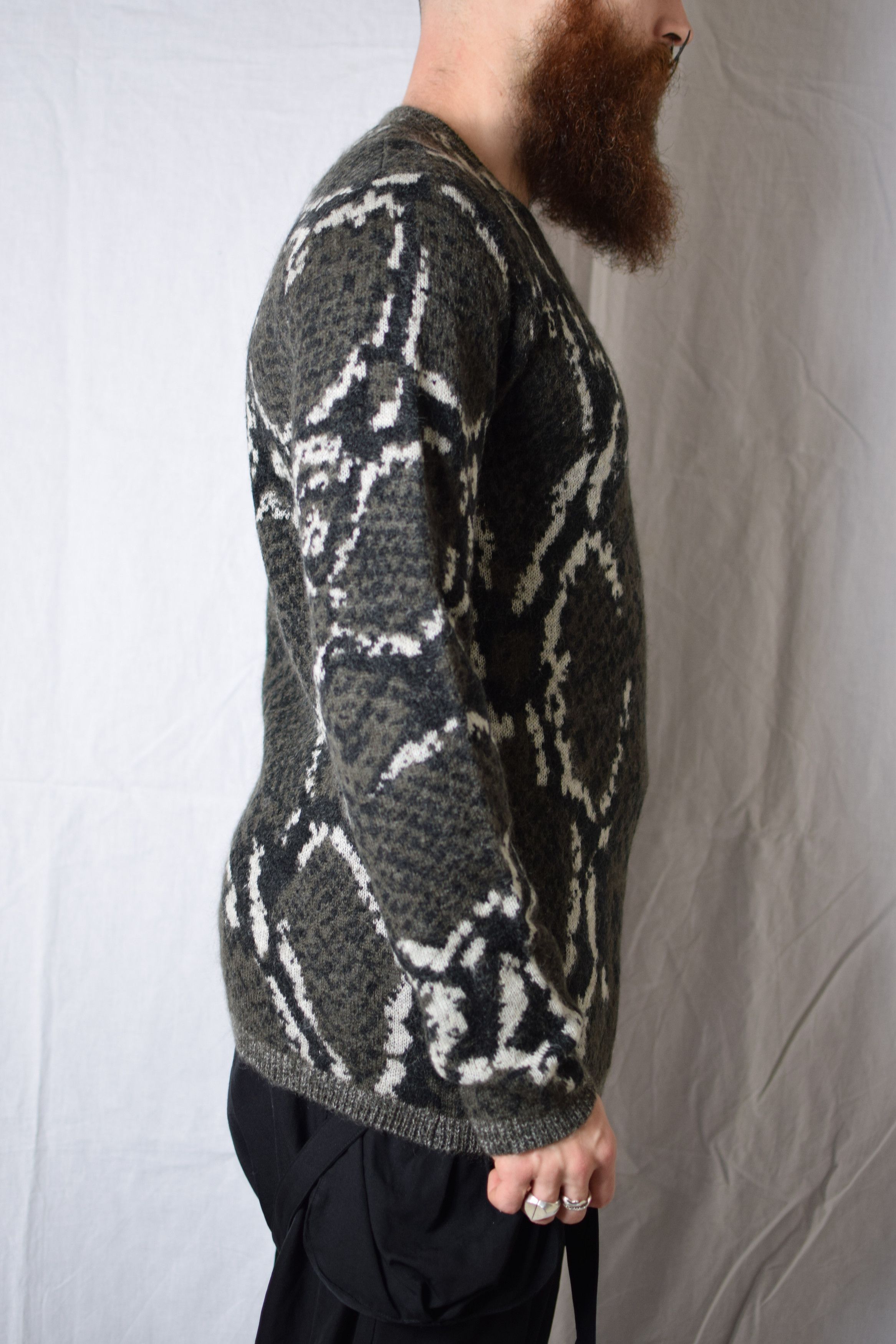 Yohji Yamamoto YYPH AW13 Python Pattern Knit - HQ-K03-173 Size US L / EU 52-54 / 3 - 6 Thumbnail