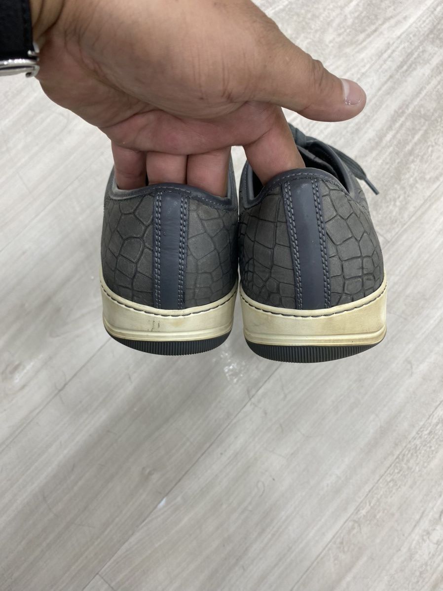 Lanvin Lanvin croco embossed leather men sneakers Size US 10.5 / EU 43-44 - 7 Thumbnail