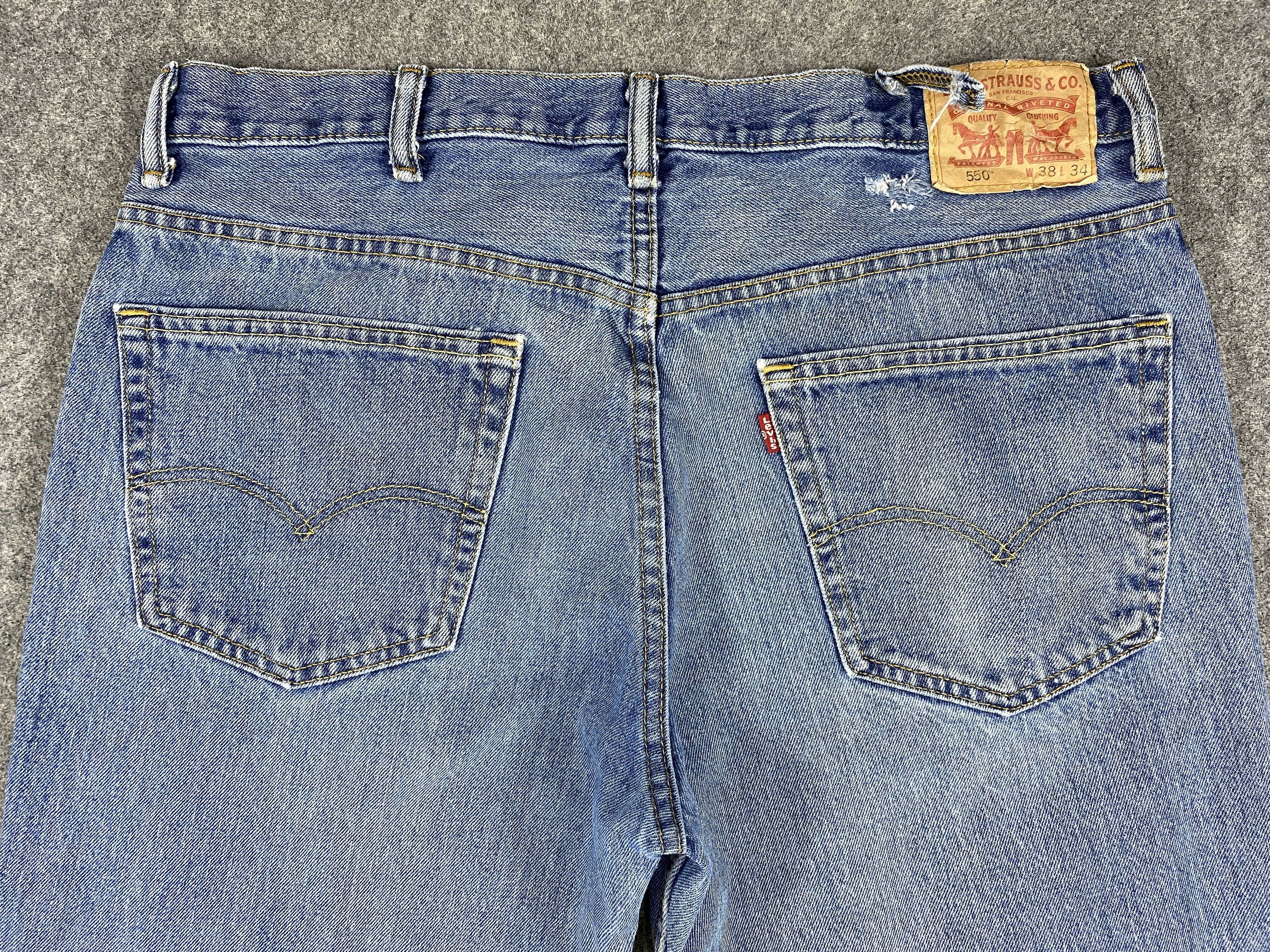 Levi's Blue Vintage Levi's 550 Jeans 38x33 Denim -JN1406 Size US 38 / EU 54 - 4 Thumbnail