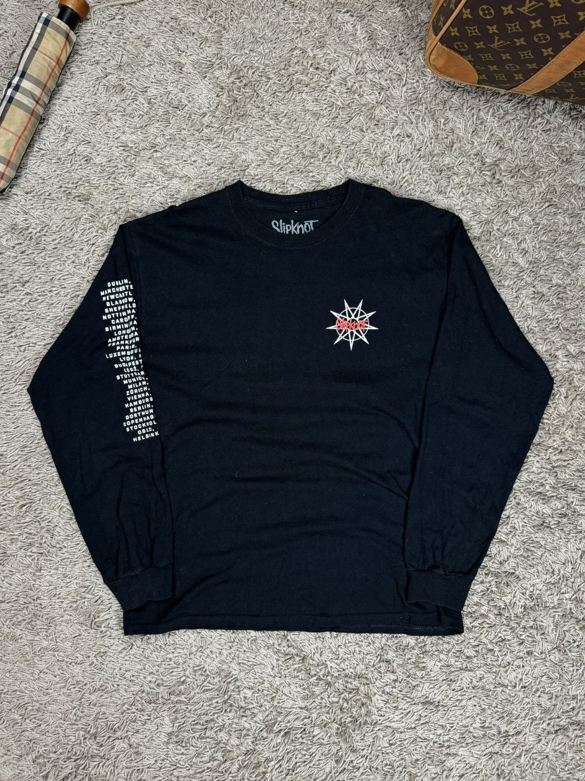 Band Tees Longsleeve rock Slipknot Tour 2020 original music item Size US L / EU 52-54 / 3 - 2 Thumbnail