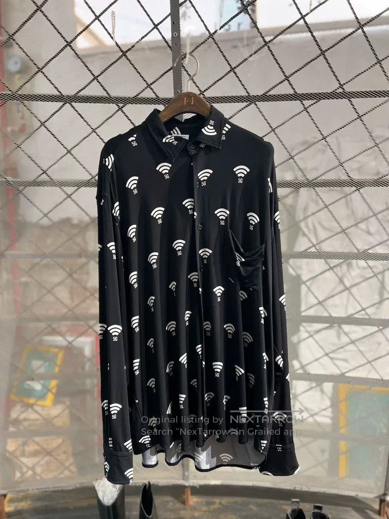 Vetements Vetements “5G” Printed Long-Sleeve Shirt Size US S / EU 44-46 / 1 - 1 Thumbnail