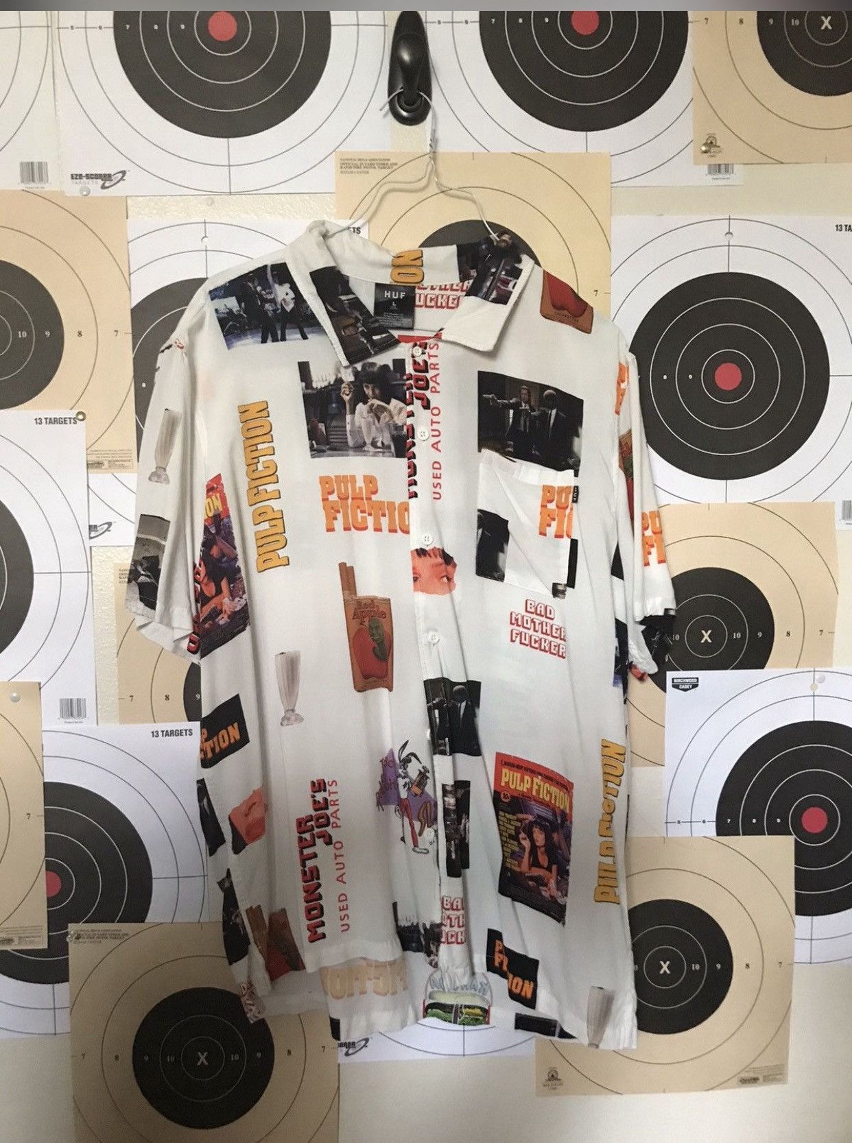 Huf Huf x pulp fiction button up shirt Size US L / EU 52-54 / 3 - 1 Thumbnail