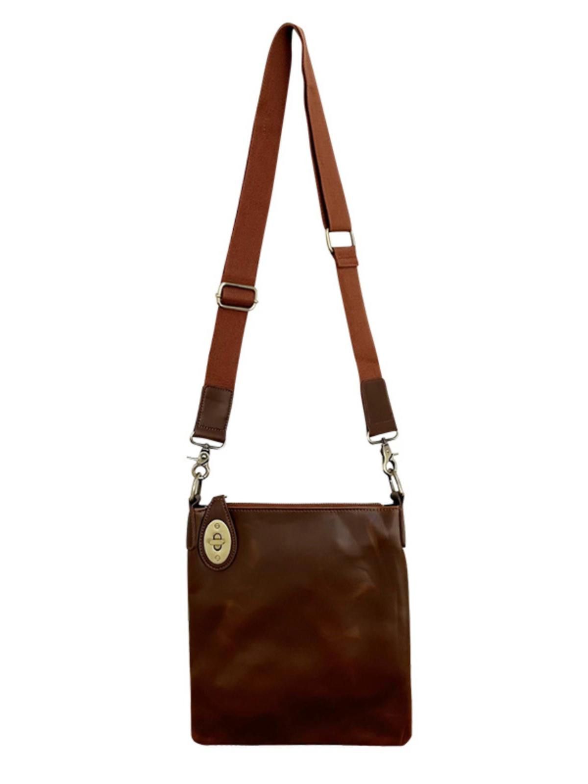 Other Stylish Brown Leather Crossbody Bag Size ONE SIZE - 6 Thumbnail