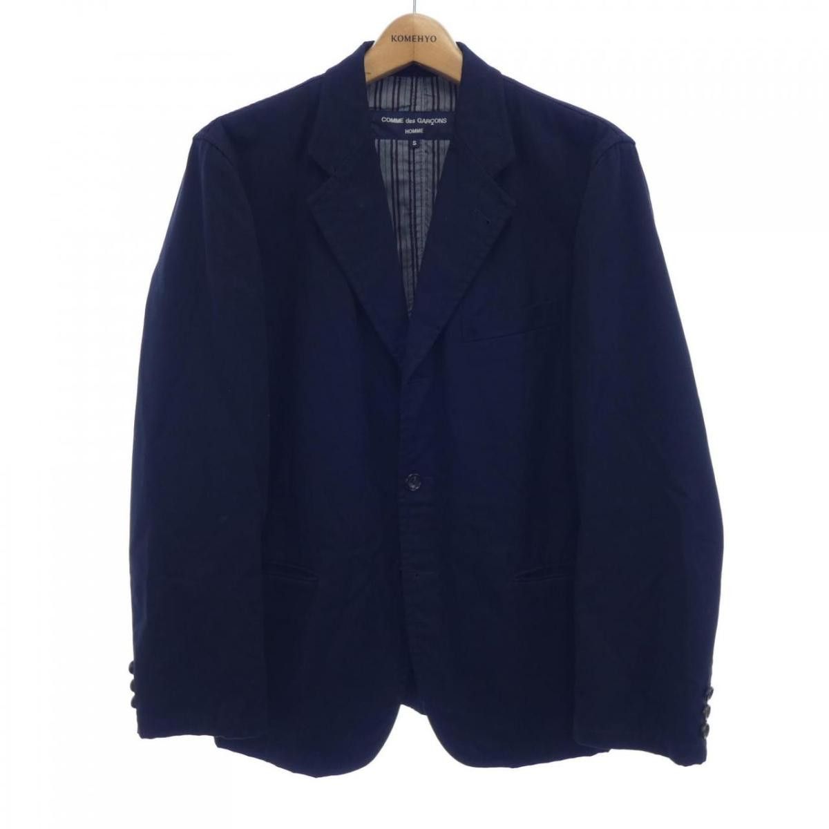 Comme des Garcons Jacket Tailored Cotton Plain Black Size US S / EU 44-46 / 1 - 1 Thumbnail
