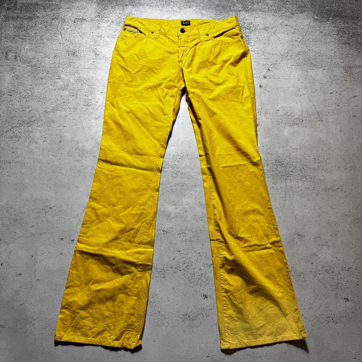 Dolce & Gabbana rare flared dolce gabbana pants yellow label boot cut pants Size 28" / US 6 / IT 42 - 1 Thumbnail