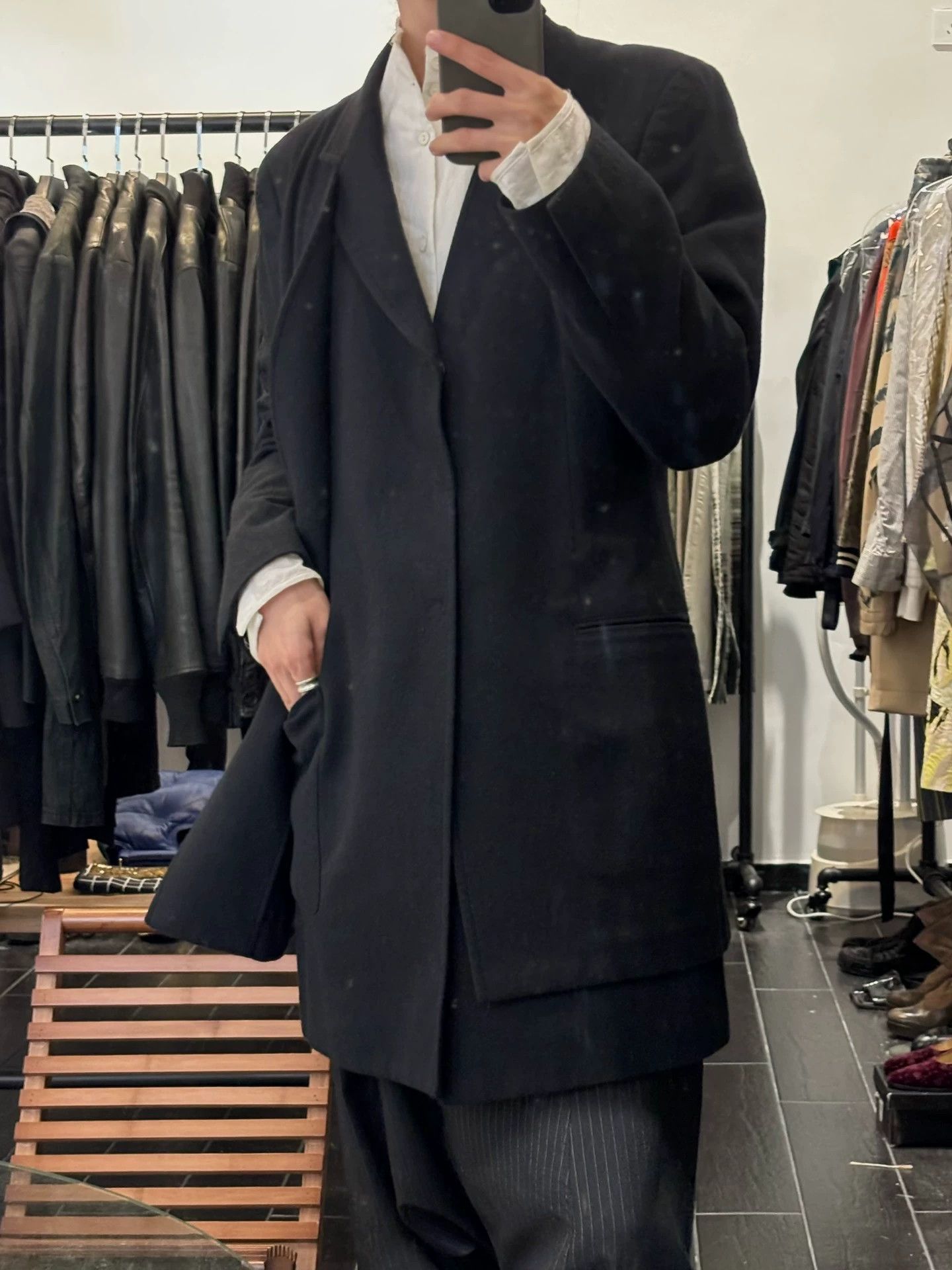 Yohji Yamamoto Yohji Yamamoto PourHomme F/W12 Double Wool Coat Size US S / EU 44-46 / 1 - 2 Thumbnail