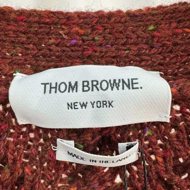 Thom Browne Thom Browne size3 Rough knit striped sweater Size US L / EU 52-54 / 3 - 5 Thumbnail
