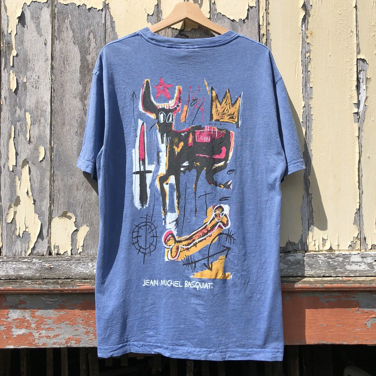 Vintage 💢Rare💢 JEAN MICHEL BASQUIAT Streetwear Over Saiz Tshirt Size US L / EU 52-54 / 3 - 1 Thumbnail