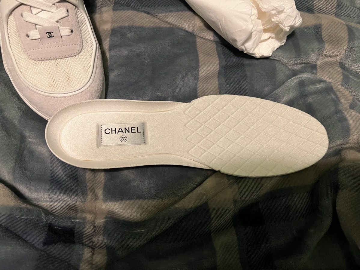 Chanel Chanel Low Top Triple White Sneakers size 46 Size US 13 / EU 46 - 6 Thumbnail