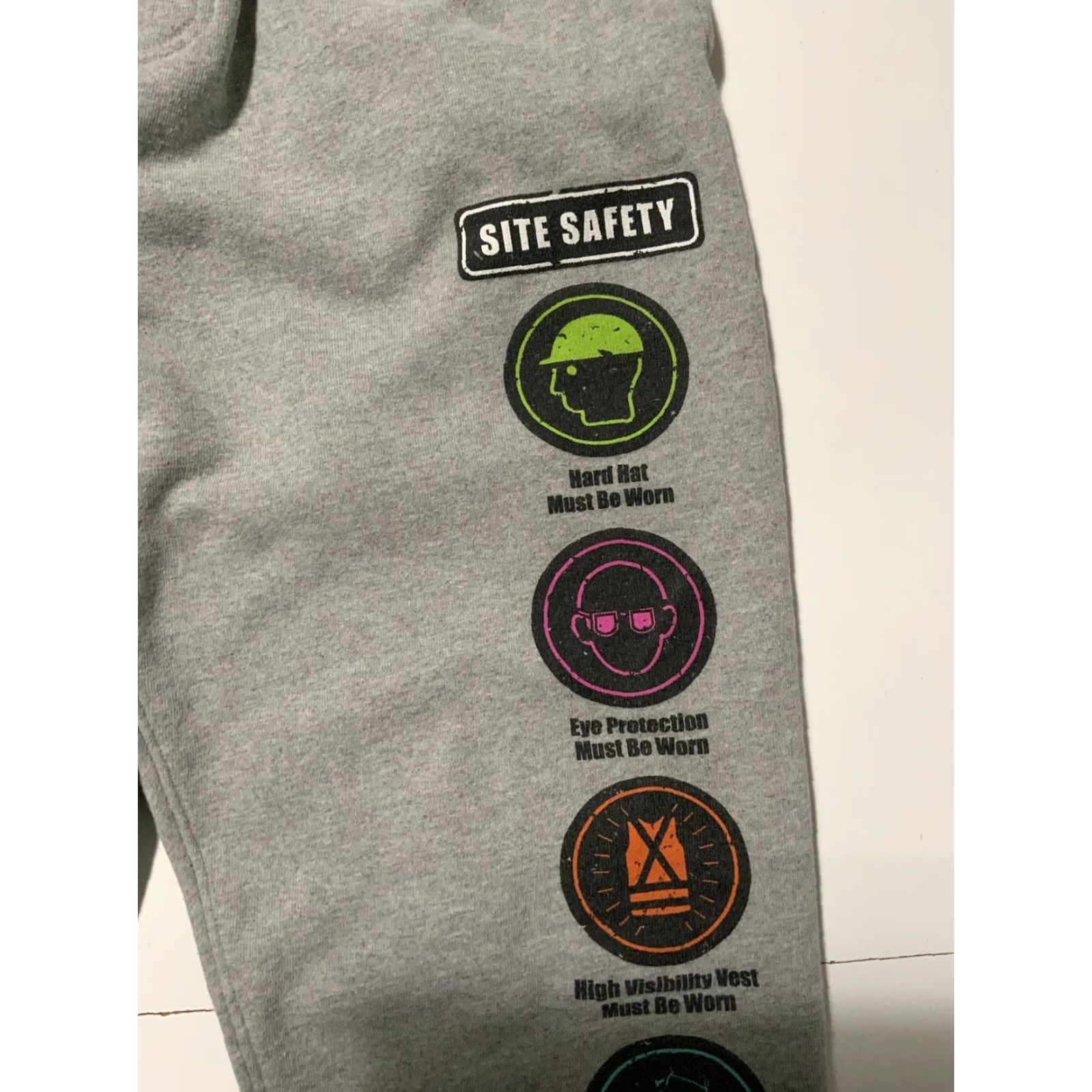 Vintage VINTAGE John Geiger Sweatpants Pants Mens 20oz French Terry 2020 Site Safety Heather Grey Jogger M Gray Size US 31 - 5 Thumbnail