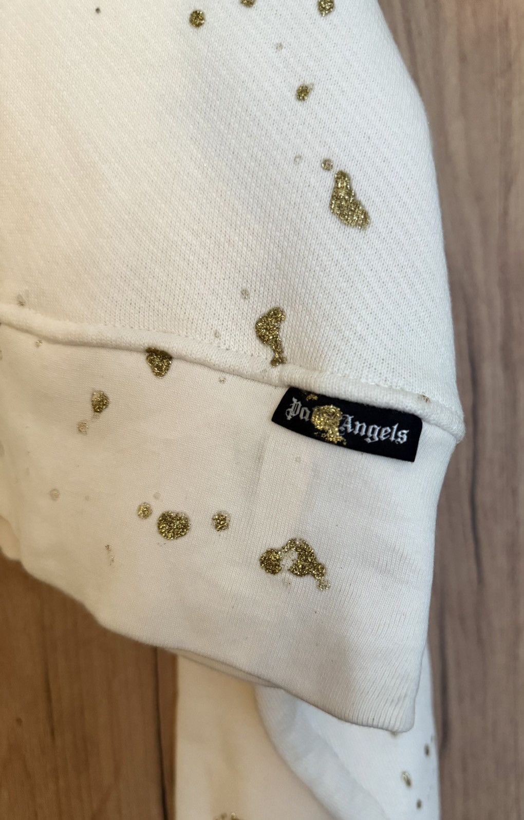 Palm Angels Palm Angels – Painted Cropped Crew Neck Sweat – M (495€) Size M / US 6-8 / IT 42-44 - 8 Thumbnail