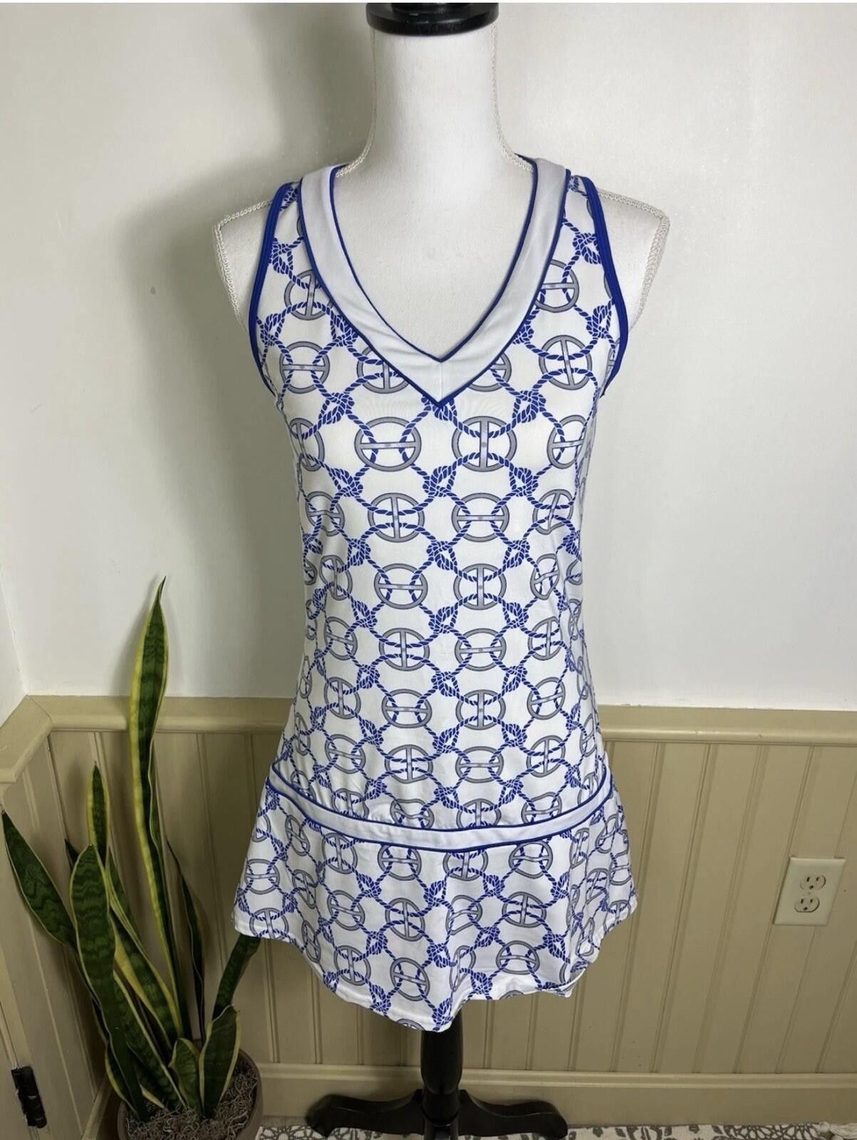 Other Wimbledon Nautical Rope Print Tennis Dress Pickleball Y2K Size ONE SIZE - 1 Thumbnail