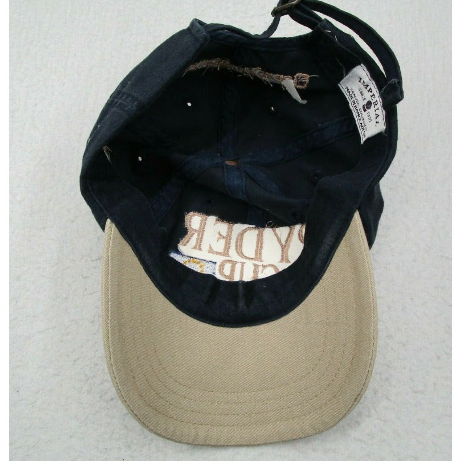 Imperial VINTAGE Imperial Golf Hat Men One Size Blue 90s Logo Adjustable Snapback Foldable Size ONE SIZE - 6 Thumbnail