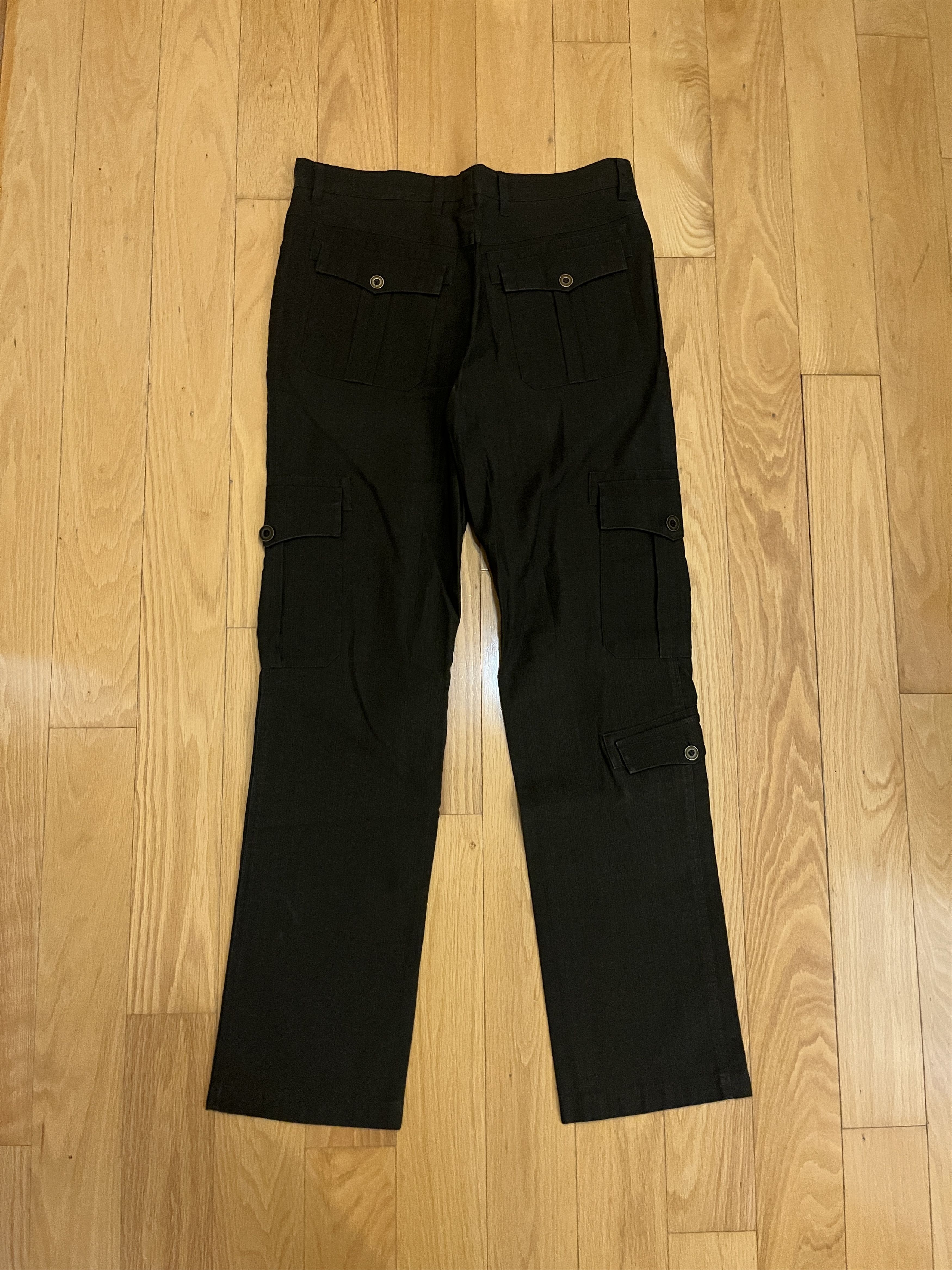 Vintage Vintage 3 Pocket Pinstripe Military Cargo Trousers 34/34 Size US 34 / EU 50 - 2 Thumbnail