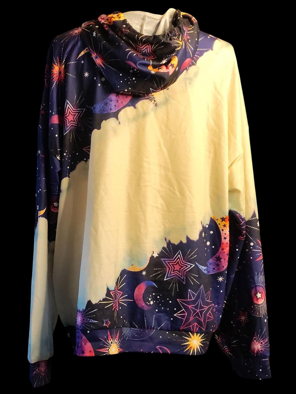 Unknown London Women's Colorful Tree and Moon Print Hoodie Size M / US 6-8 / IT 42-44 - 6 Thumbnail