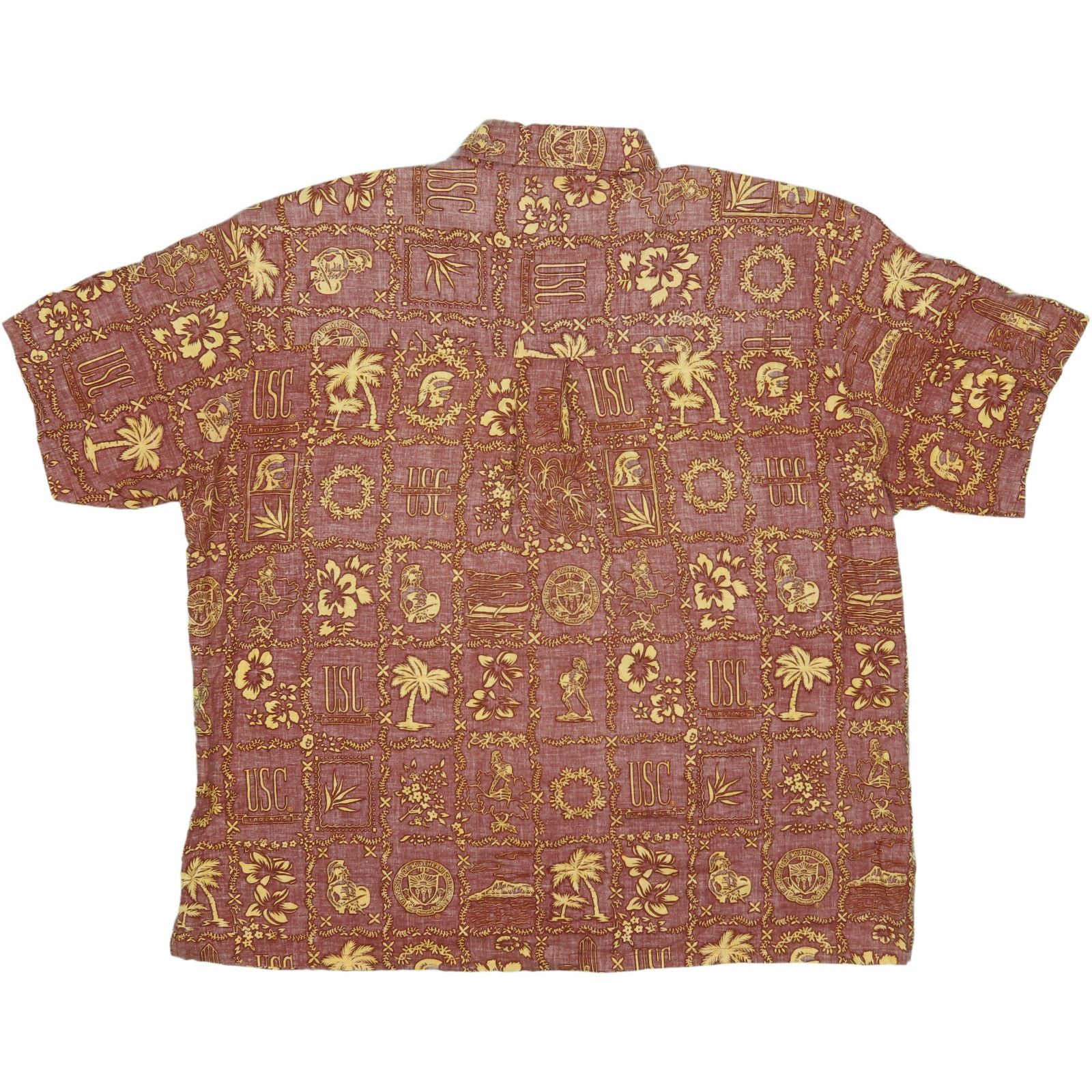 Vintage USC Trojans Retro Aloha Football Shirt Size US XXL / EU 58 / 5 - 2 Thumbnail