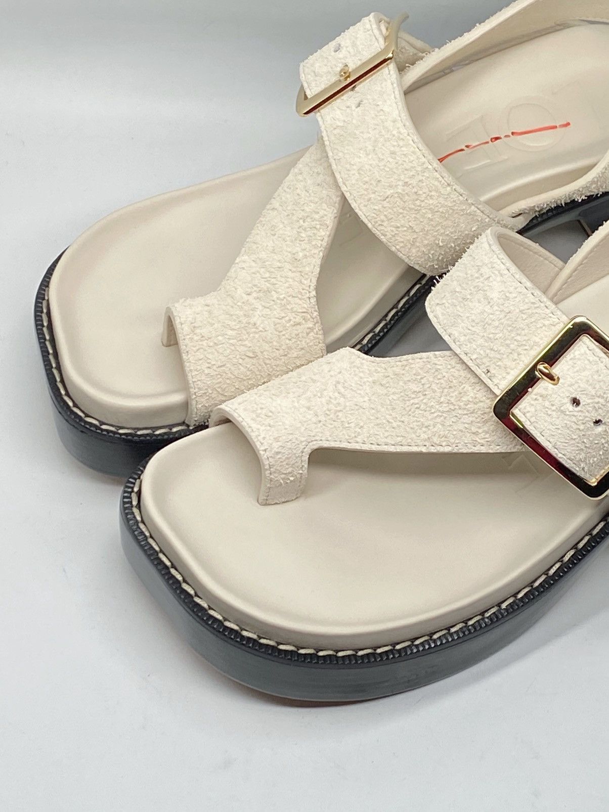 Loewe Loewe Ease heel suede sandal size 37 Size US 7 / IT 37 - 10 Thumbnail