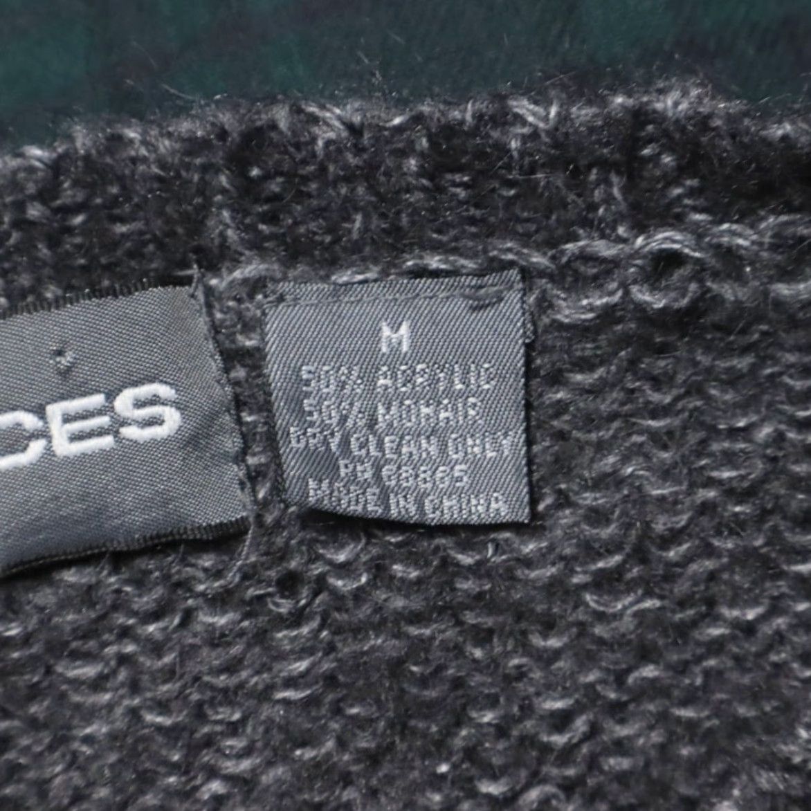 Vintage VTG Maurices Flower Mohair Crewneck Sweater Charcoal Women’s M Shirt Size M / US 6-8 / IT 42-44 - 6 Thumbnail