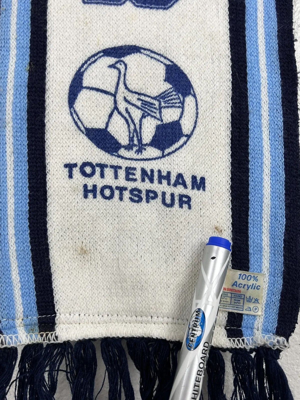 Vintage 90s Vintage Tottenham Hotspur Spurs 100% Acrylic Scarf Size ONE SIZE - 4 Thumbnail