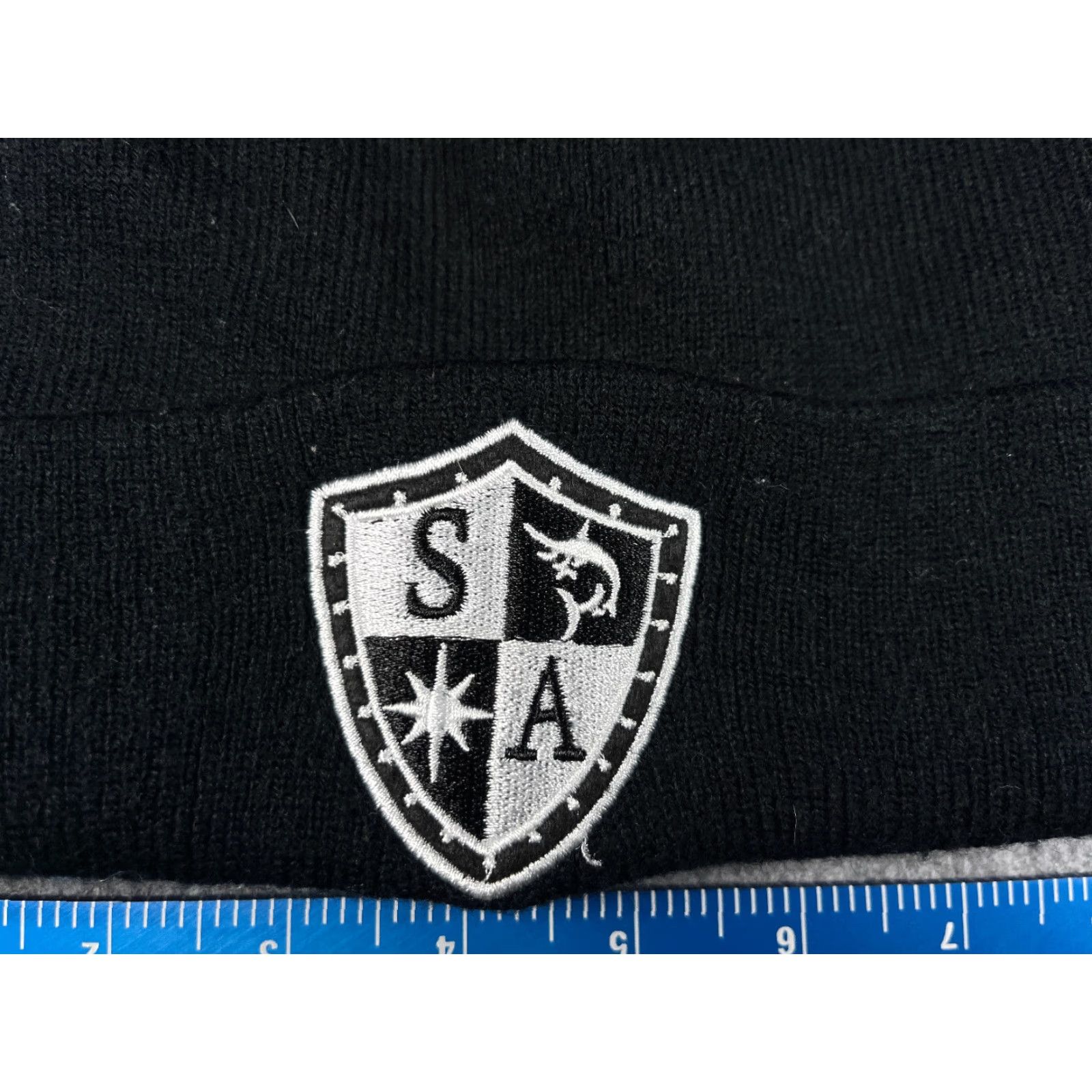 Vintage Salt Armour Beanie Adult One Size Black Knit 100% Acrylic Camp Outdoors Hat Beanie Unisex Mens Womens Boys Girls Size ONE SIZE - 2 Thumbnail