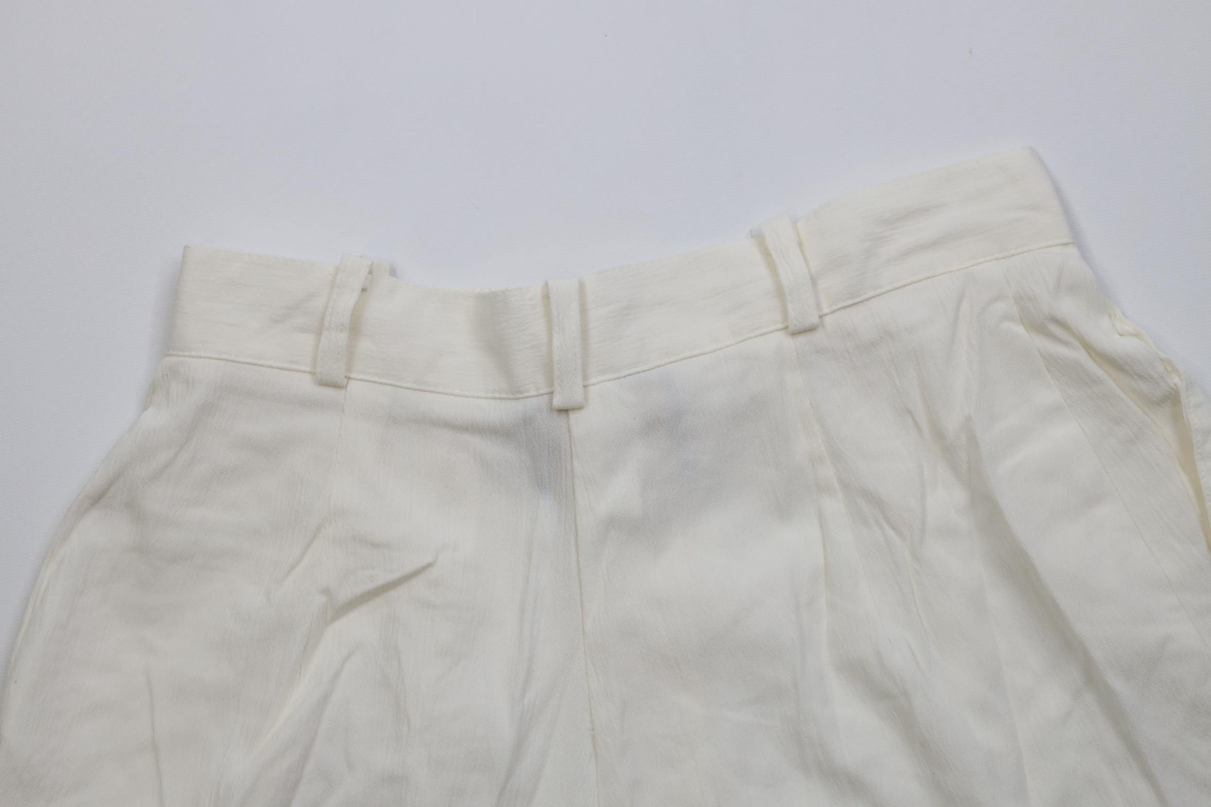 Vintage Vtg 90s Streetwear Gabardine Baggy Chino Shorts Cream USA Size 32" / US 10 / IT 46 - 11 Thumbnail