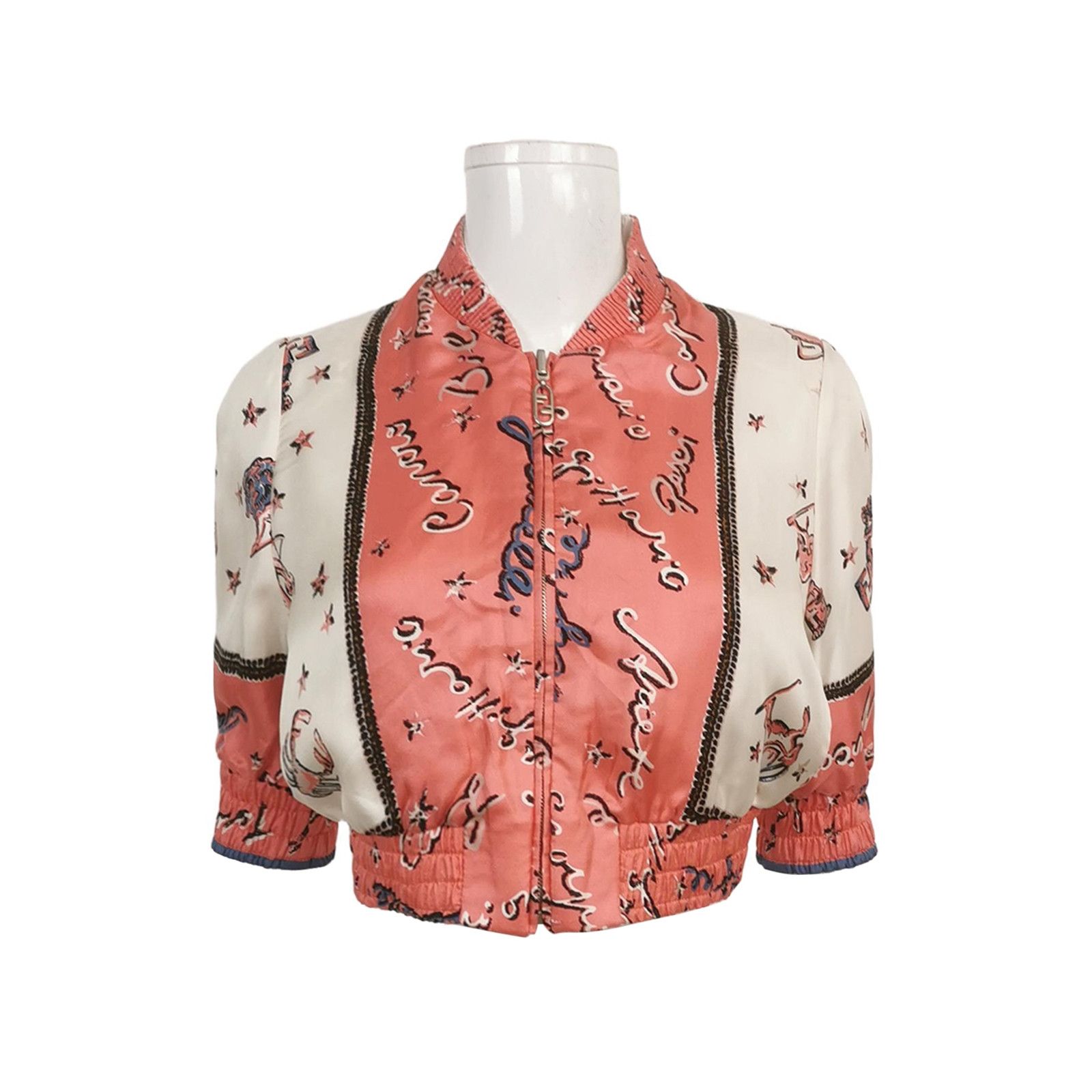 Fendi Fendi Silk Reversible Zip Jacket XS Size XS / US 0-2 / IT 36-38 - 1 Thumbnail