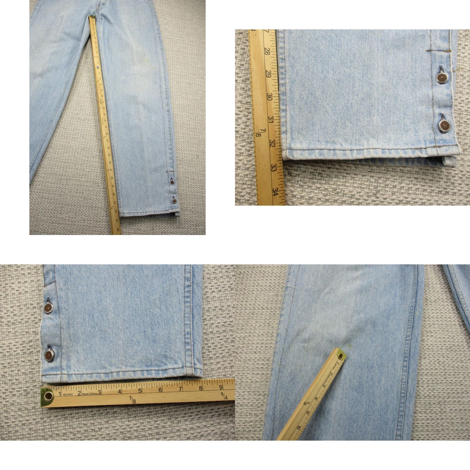 Levi's VINTAGE Levi's Silvertab Jeans 549 Blue Stone Wash 38x34 Mens Regular 80s 90s USA Denim Straight Size US 30 / EU 46 - 8 Thumbnail