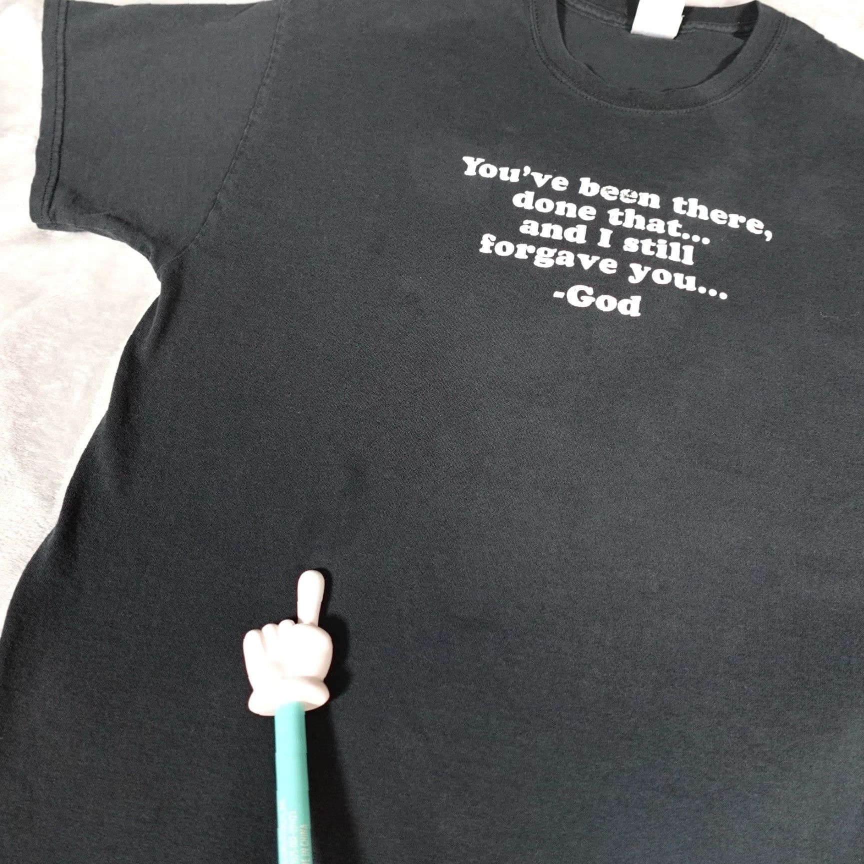 Gildan VINTAGE Gildan T Shirt Mens XL Black You’ve Been There Done That God Graphic Print Retro 2000-2009 READ Size US XL / EU 56 / 4 - 4 Thumbnail