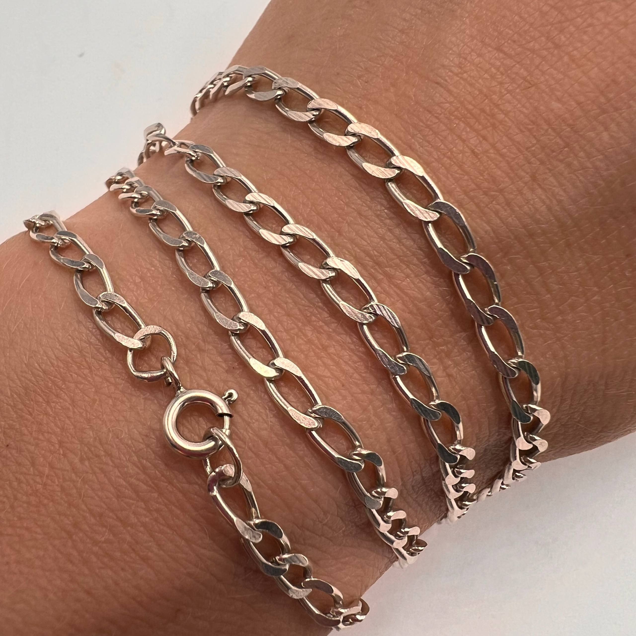 Vintage Italian Sterling Silver 925 Chain Necklace 10.4g
