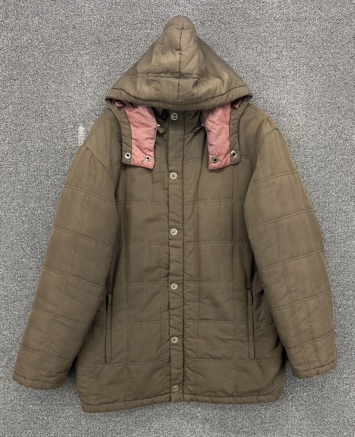 Japanese Brand Vintage Kansai Yamamoto Hoodie Quilted Down Jacket Size US M / EU 48-50 / 2 - 1 Thumbnail