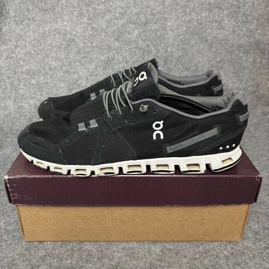 On On Cloud Black Mesh Trainer Running Shoes Mens Size 13 US Size US 13 / EU 46 - 4 Thumbnail