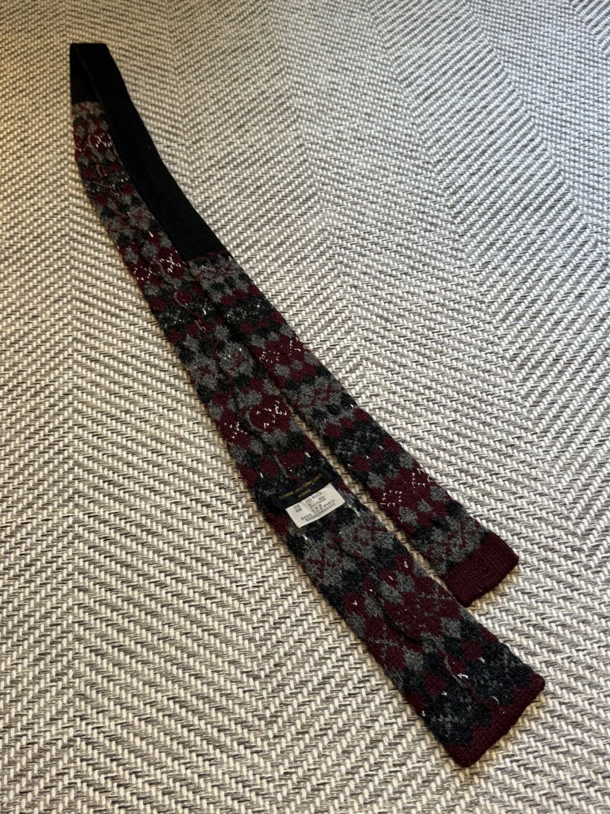 Comme des Garcons Homme COMME des GARÇONS HOMME Nep Jacquard Knit Tie Size ONE SIZE - 5 Thumbnail