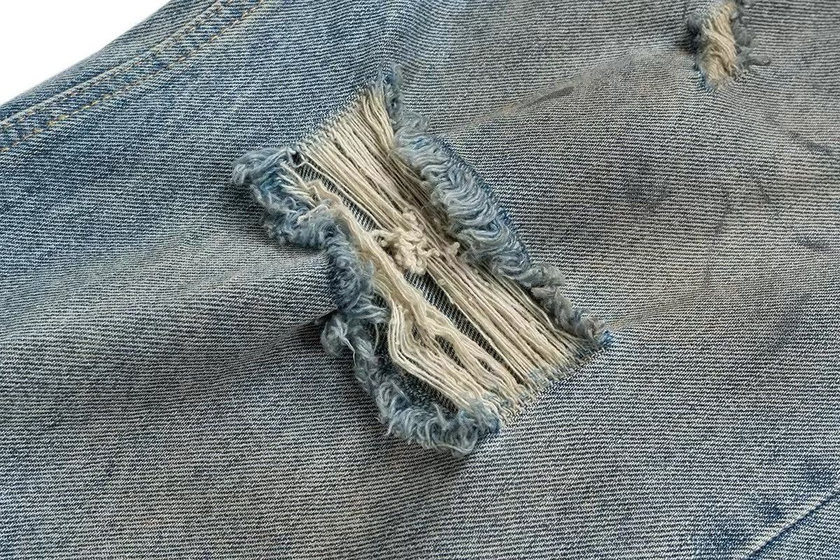 Other Streetwear Retro Washed Hole Blue Baggy Jeans Size US 35 - 8 Thumbnail