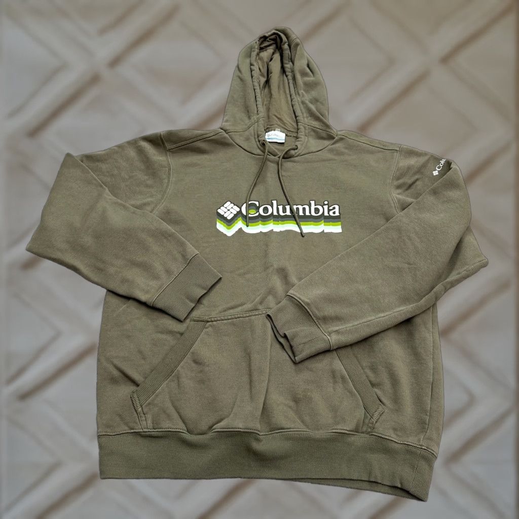 Vintage Columbia Hoodie Mens Small Green Fleece Drawstring Pullover Sweatshirt Size US S / EU 44-46 / 1 - 1 Thumbnail