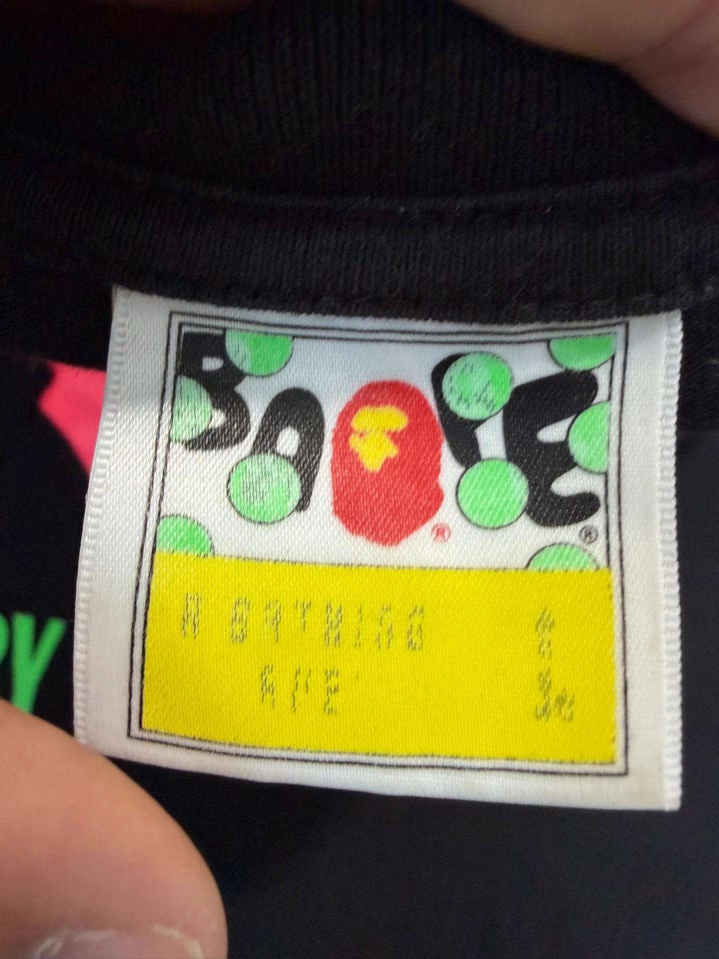 Bape BAPE Black Short Sleeve Tee Size US M / EU 48-50 / 2 - 6 Thumbnail