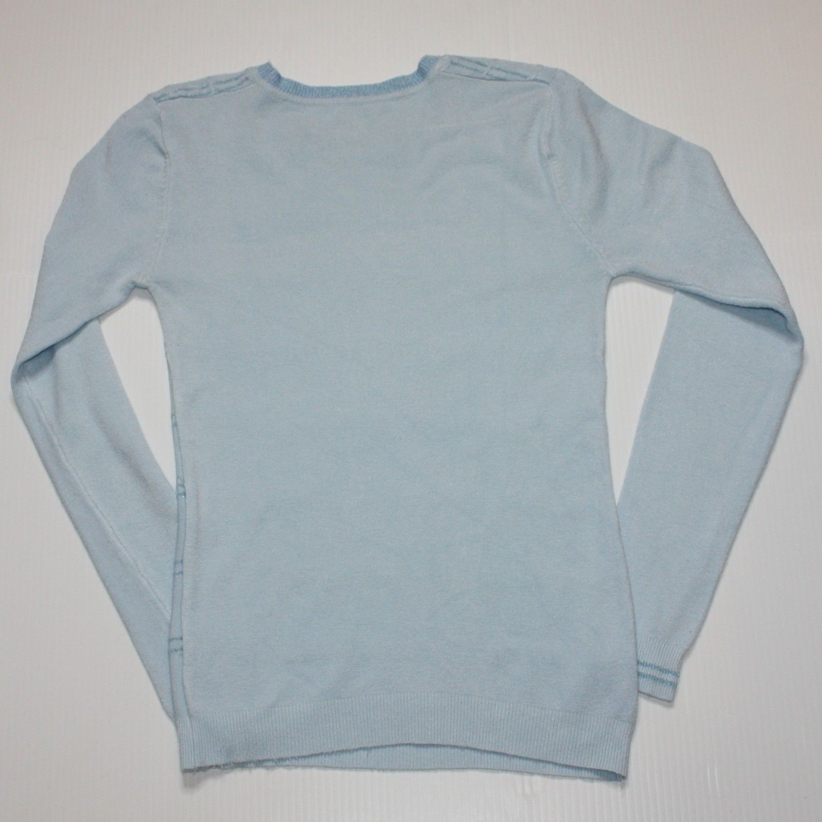 Other Unbranded Light Blue Knit Sweater Top with Sparkle Accents Size S / US 4 / IT 40 - 5 Thumbnail