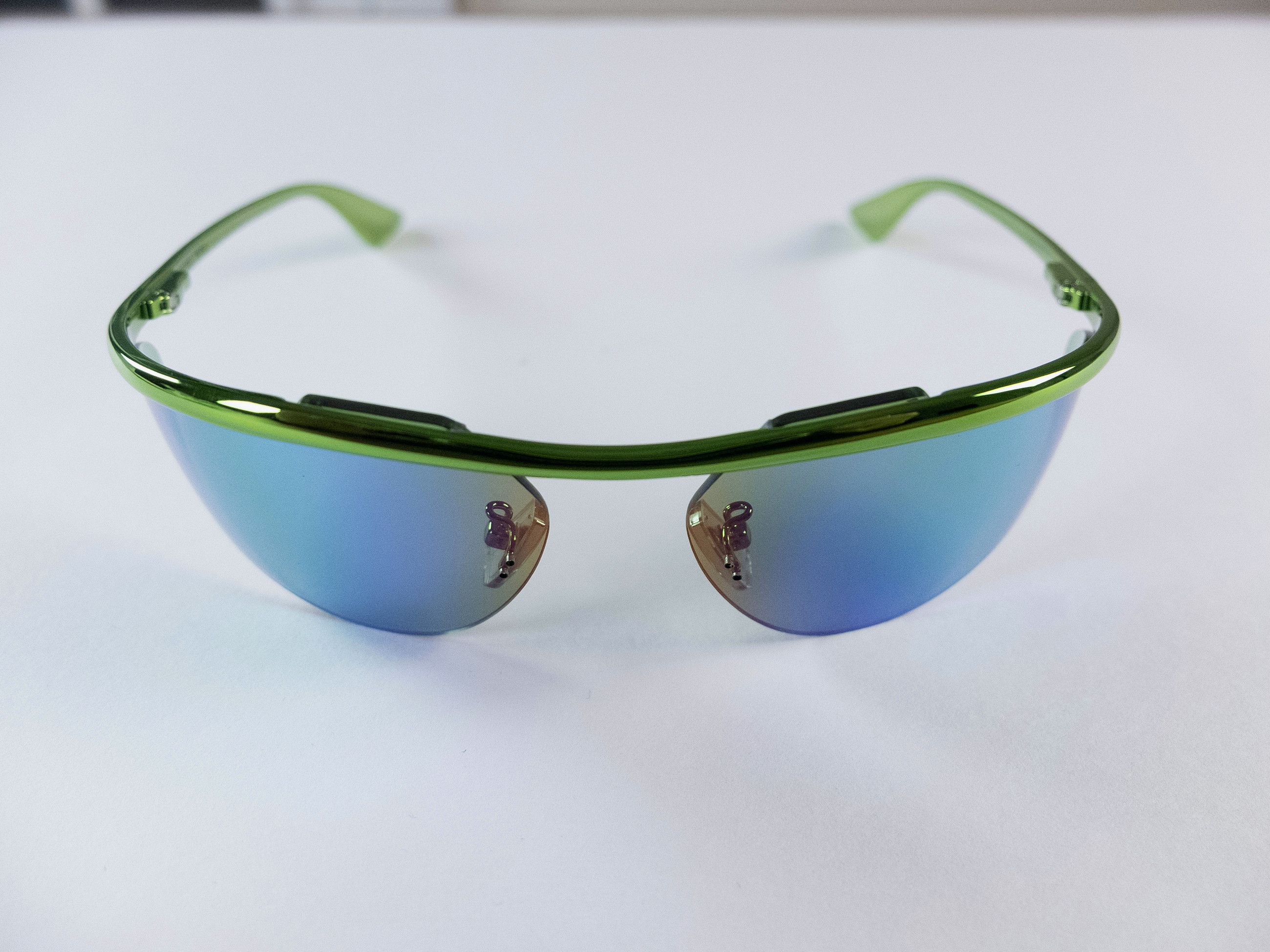 Bottega Veneta BOTTEGA VENETA green Shield mirrored sunglasses BV1174S q Size ONE SIZE - 13 Thumbnail