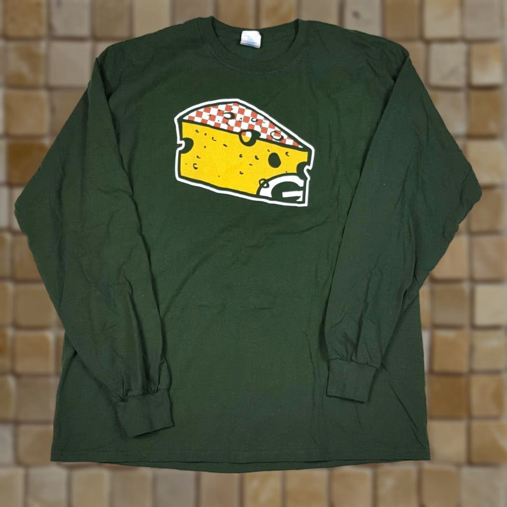 Gildan VINTAGE Green Bay Packers Football Men's Size XL Green Long Sleeve NFL Sports T Shirt Size US XL / EU 56 / 4 - 1 Thumbnail