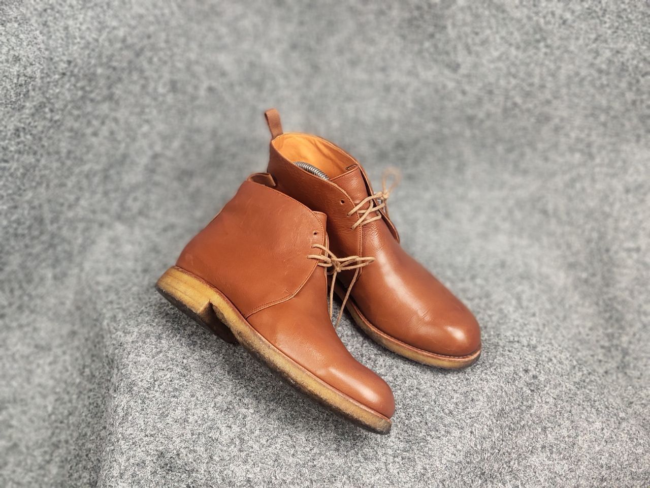 Carmina Carmina Design leather chukka boots Lace Handmade Shoes Size US 5.5 / IT 35.5 - 4 Thumbnail