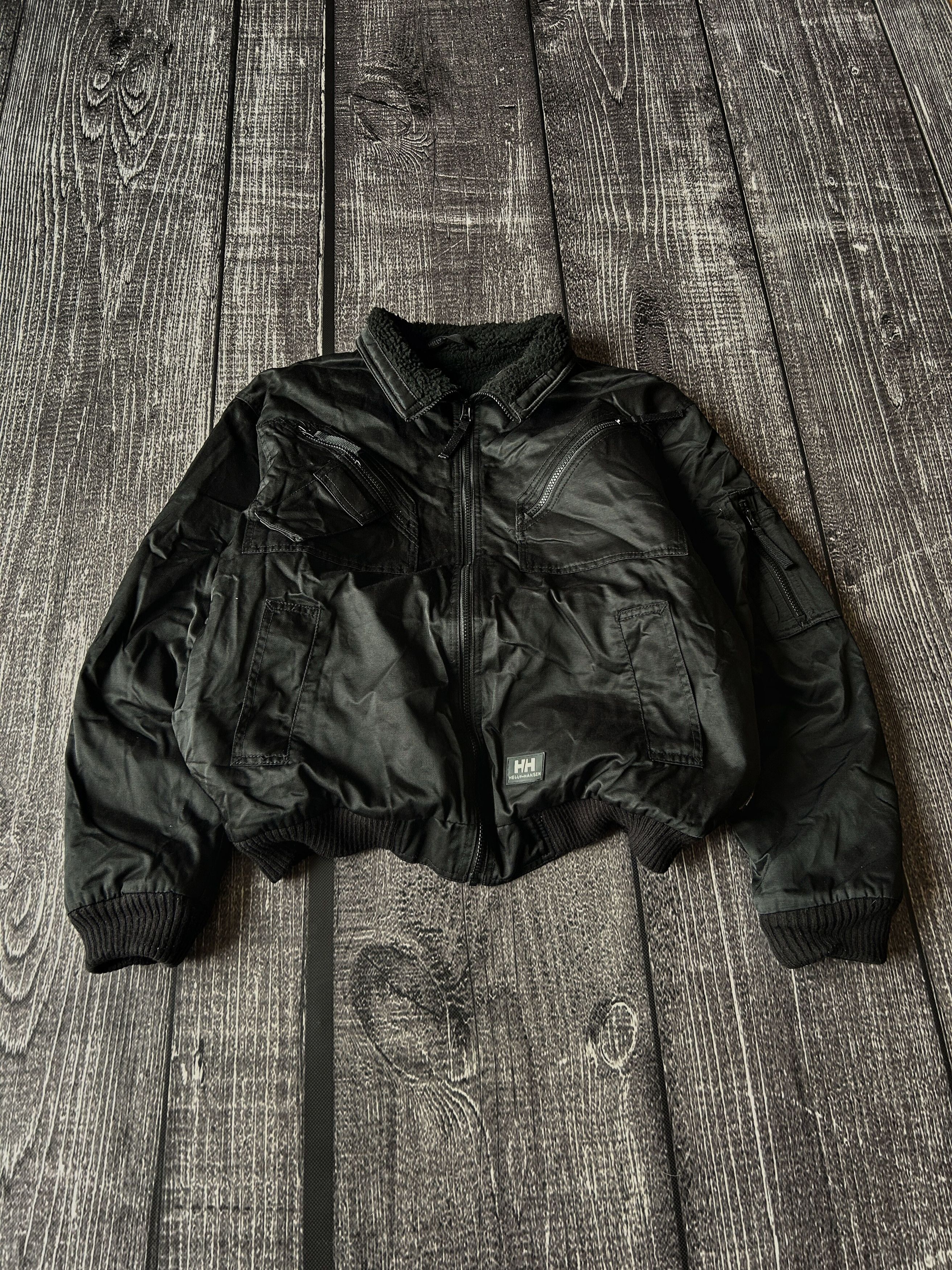 Helly Hansen VTG Rick Owens Opium Style Real Heavy Bomber Jacket 90s Size US L / EU 52-54 / 3 - 3 Thumbnail