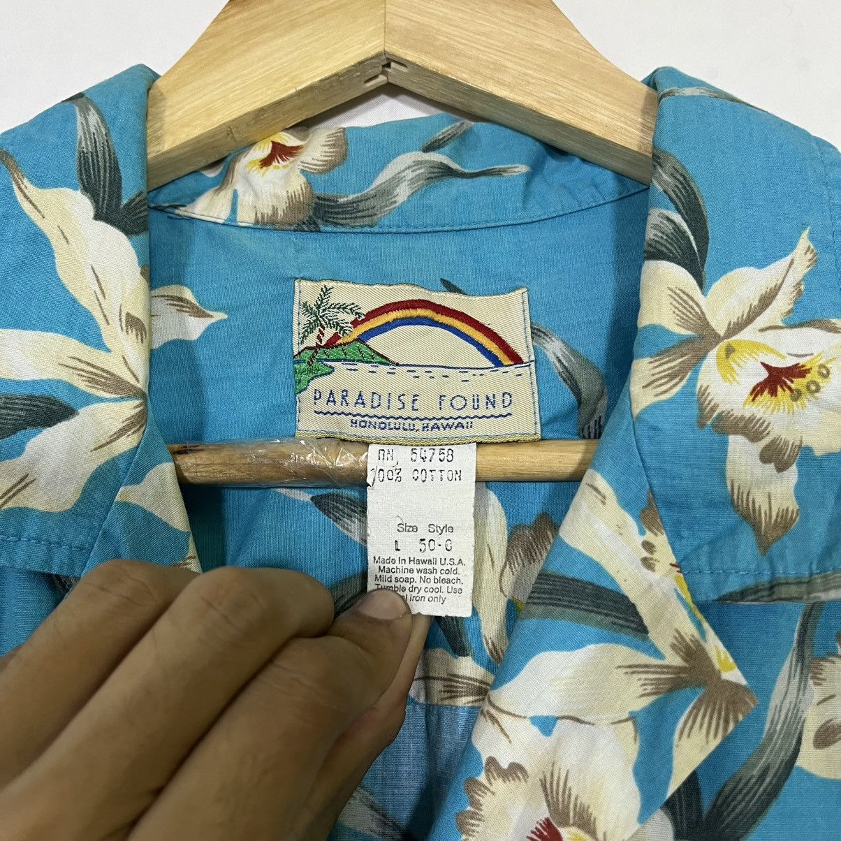 Vintage VINTAGE PARADISE FOUND HAWAI SHIRT Size US L / EU 52-54 / 3 - 2 Thumbnail