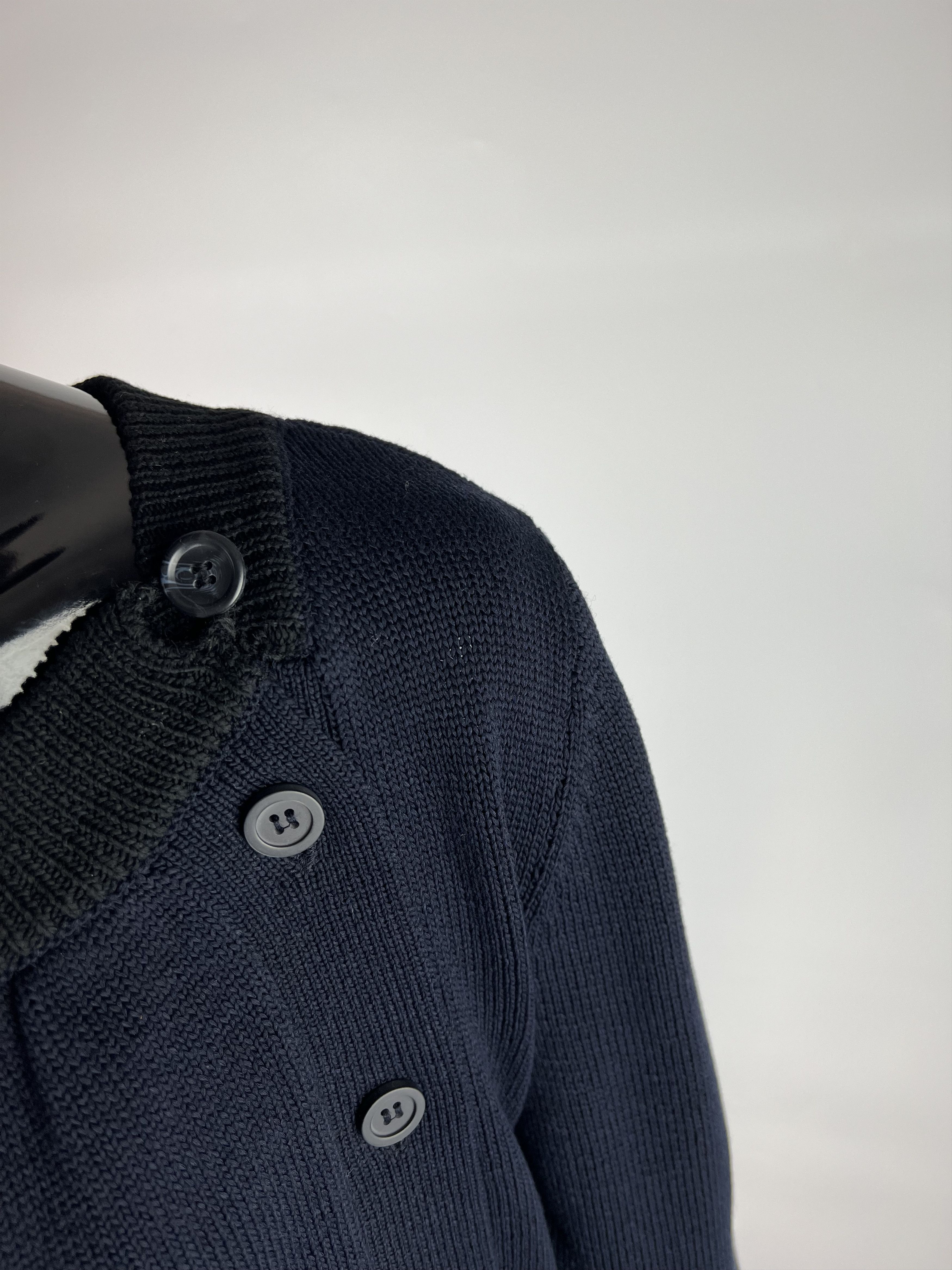 Cos COS Women's Navy Blue Gray Button Sweater Size M Size M / US 6-8 / IT 42-44 - 4 Thumbnail