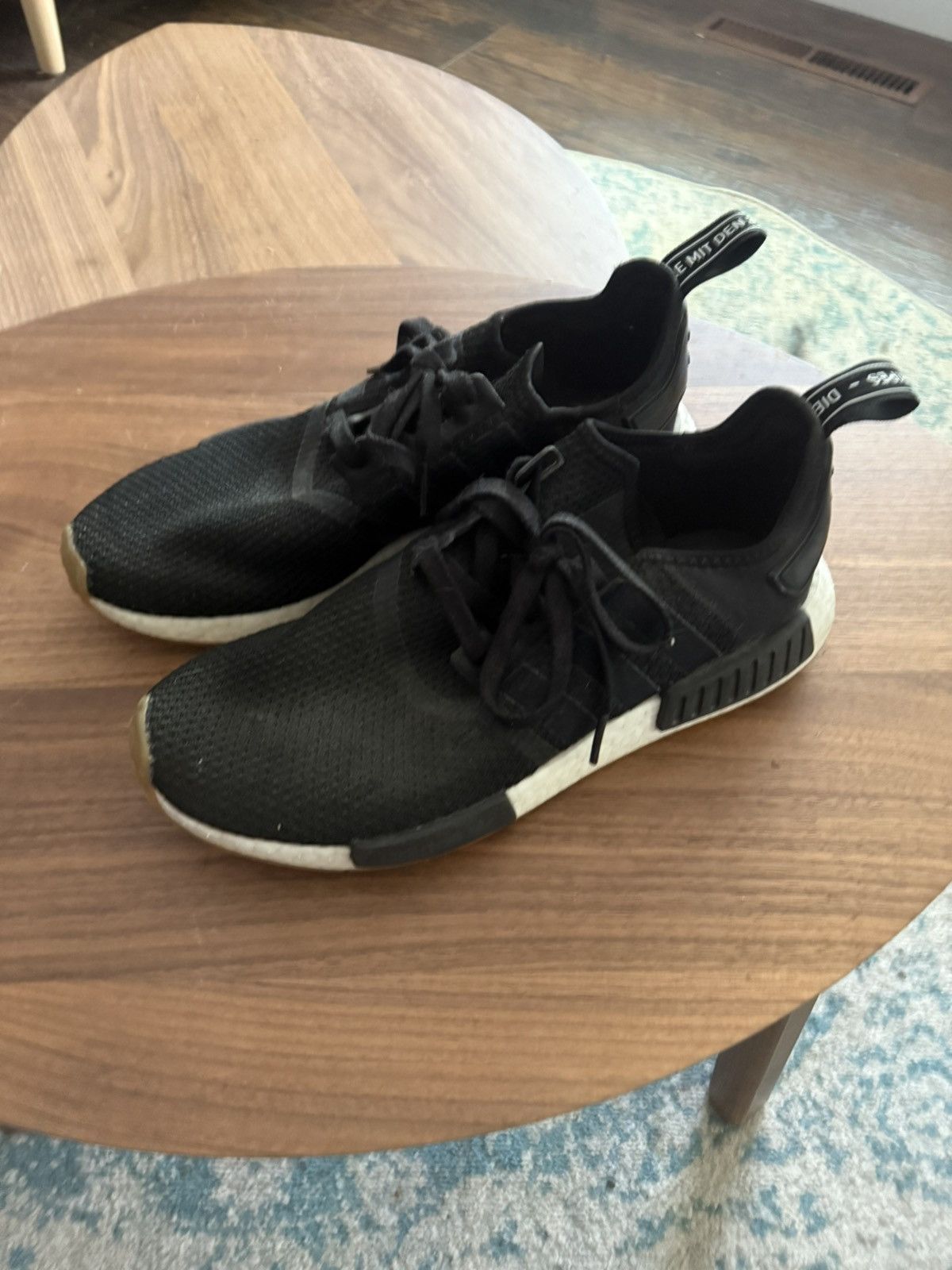 Adidas Adidas NMD R1 - Black Gum Size US 10 / EU 43 - 9 Thumbnail