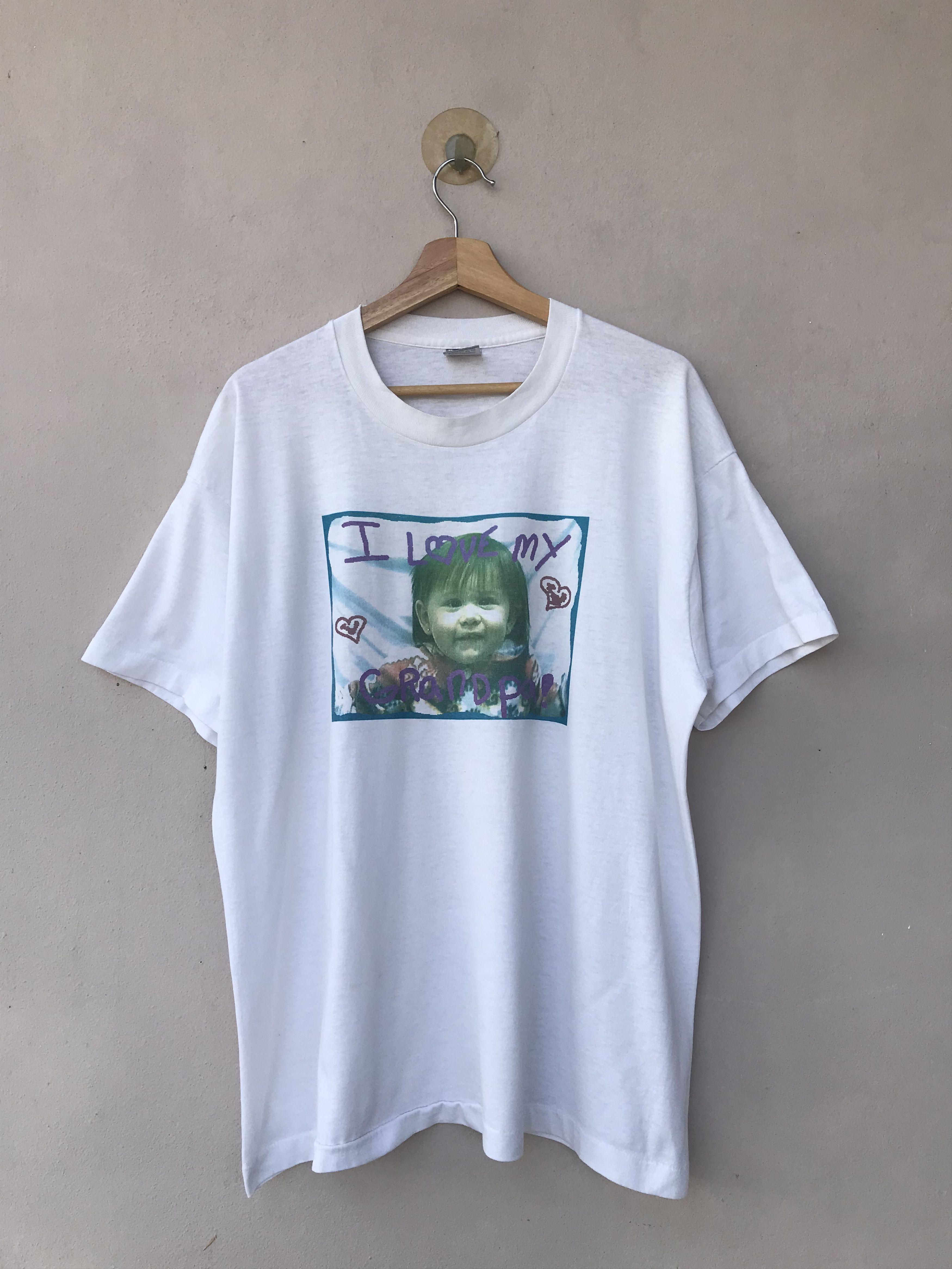 Vintage Vintage 90s I Love My Grandpa Tee lgb hysteric Size US XL / EU 56 / 4 - 1 Thumbnail