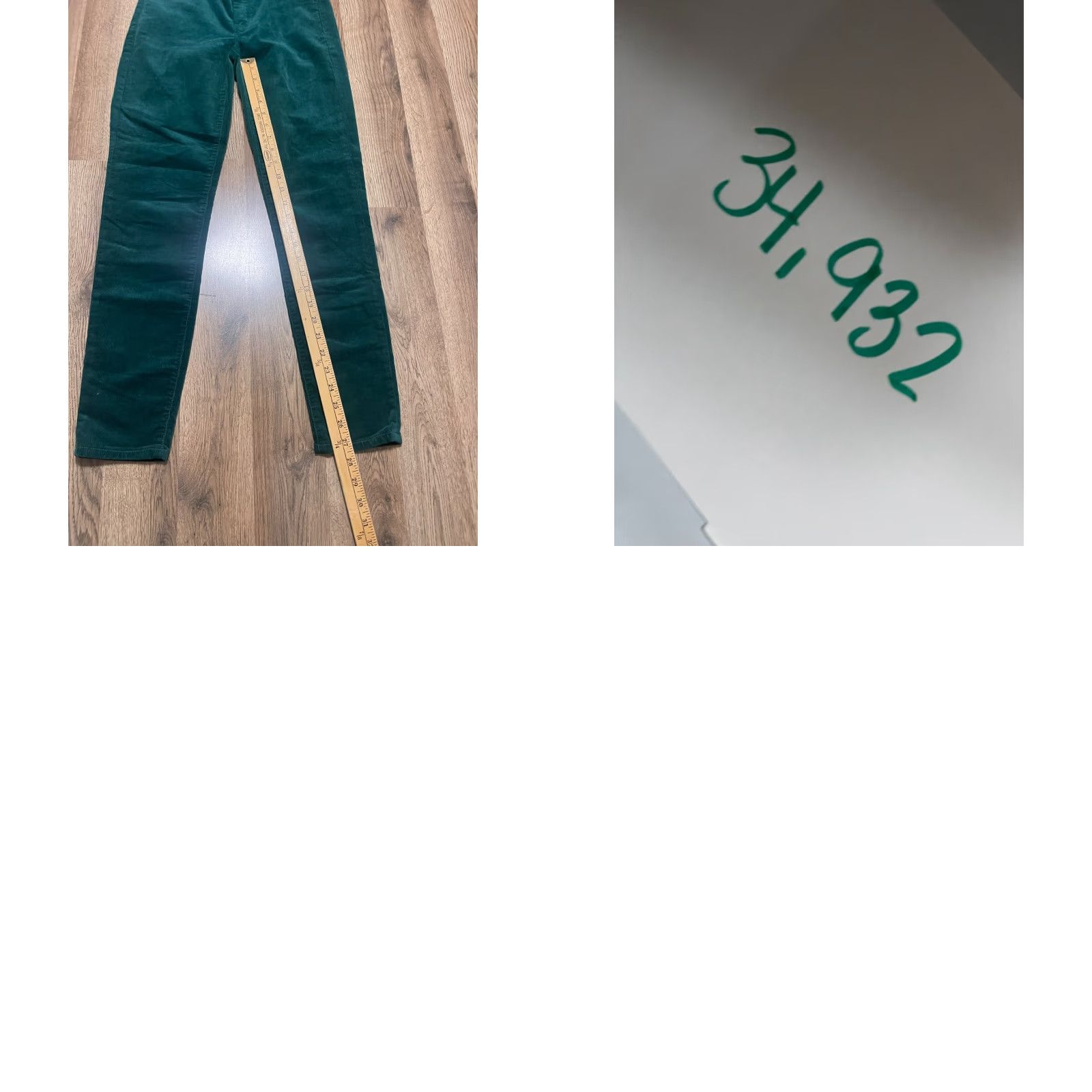 J.Crew J.CREW Pants Women Velvet Green Skinny Jeans 27 Regular Inseam 27.5 in 27 Waist 28 in - Size 27 Velvet Jeans Womens Green Skinny 27.5 in Inseam Size 27" / US 4 / IT 40 - 8 Thumbnail