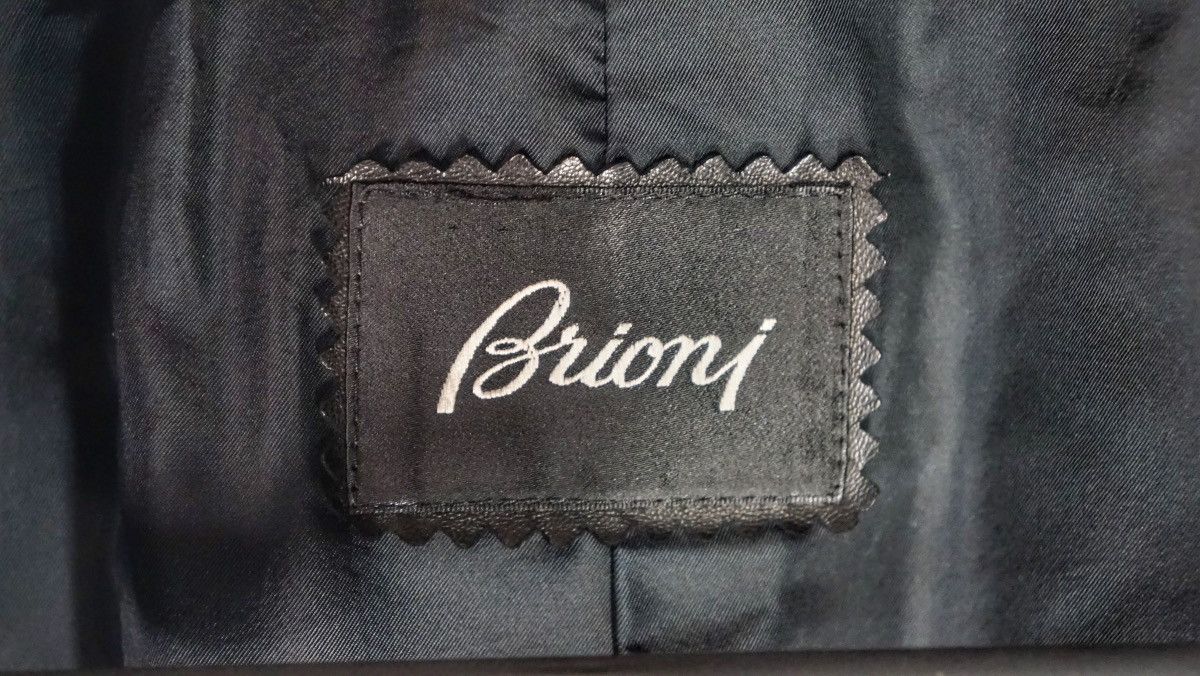 Brioni Brioni Black Perforated Leather Jacket - Size 50 (IT) Size US M / EU 48-50 / 2 - 3 Thumbnail